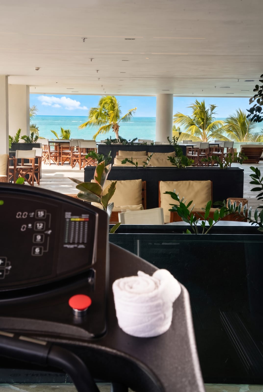 Academia do Sais Beach Living com vista para o mar da Pajuçara